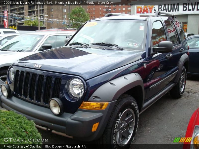 Midnight Blue Pearl / Medium Slate Gray 2006 Jeep Liberty Renegade 4x4