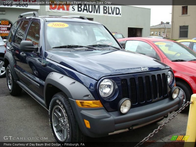 Midnight Blue Pearl / Medium Slate Gray 2006 Jeep Liberty Renegade 4x4