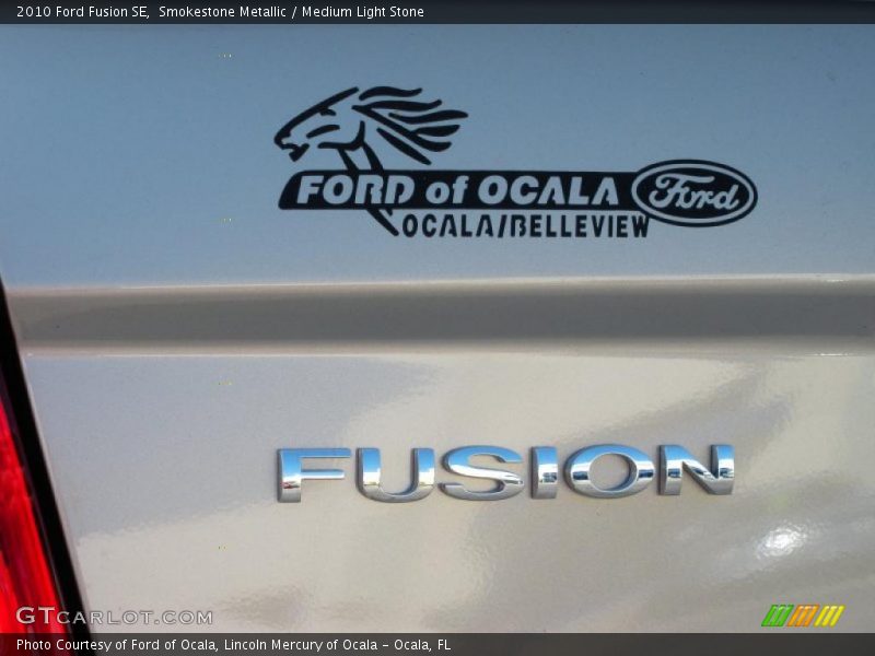 Smokestone Metallic / Medium Light Stone 2010 Ford Fusion SE