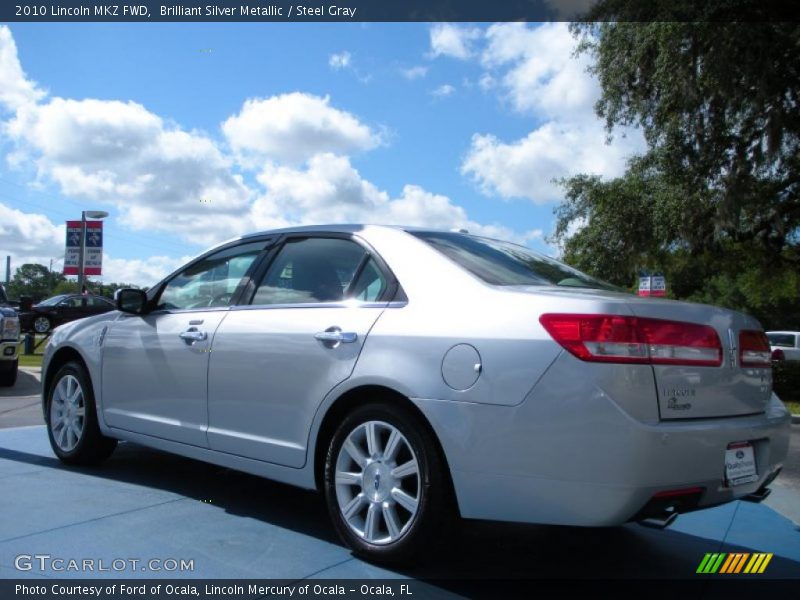 Brilliant Silver Metallic / Steel Gray 2010 Lincoln MKZ FWD