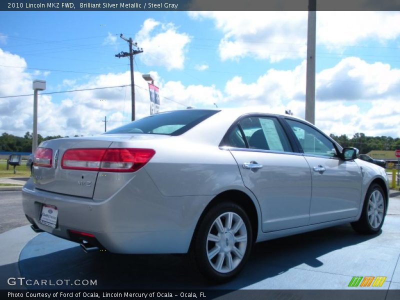 Brilliant Silver Metallic / Steel Gray 2010 Lincoln MKZ FWD