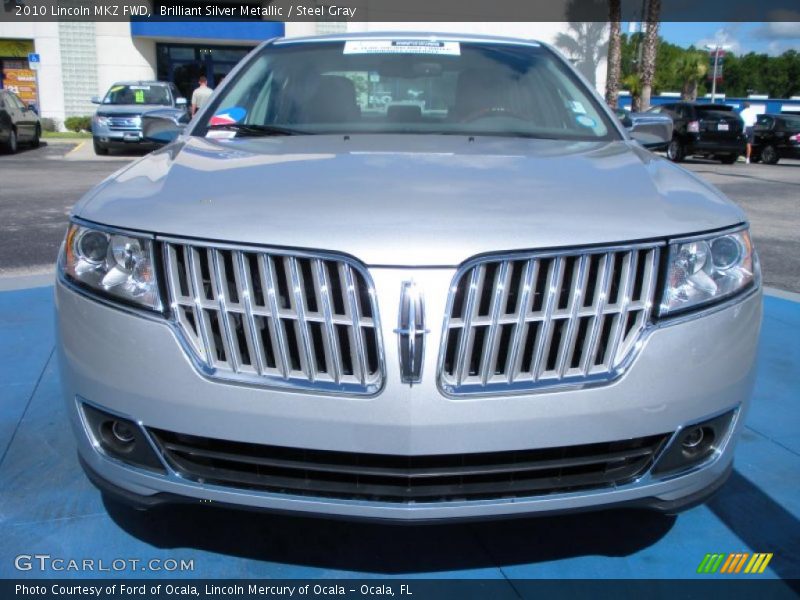 Brilliant Silver Metallic / Steel Gray 2010 Lincoln MKZ FWD