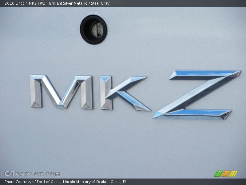 Brilliant Silver Metallic / Steel Gray 2010 Lincoln MKZ FWD