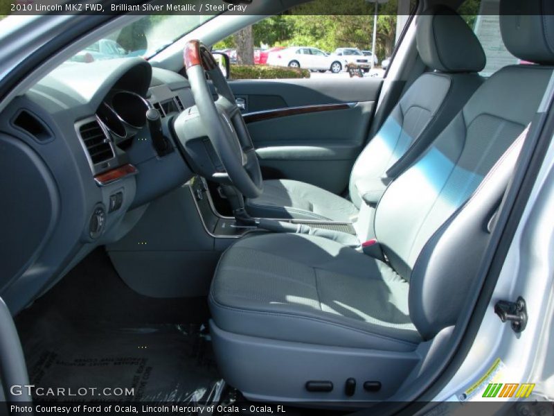 Brilliant Silver Metallic / Steel Gray 2010 Lincoln MKZ FWD