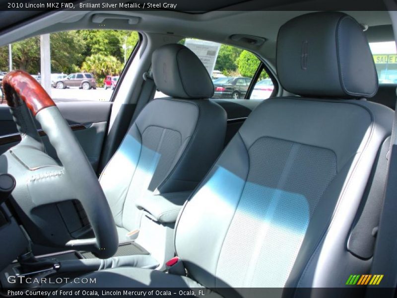 Brilliant Silver Metallic / Steel Gray 2010 Lincoln MKZ FWD