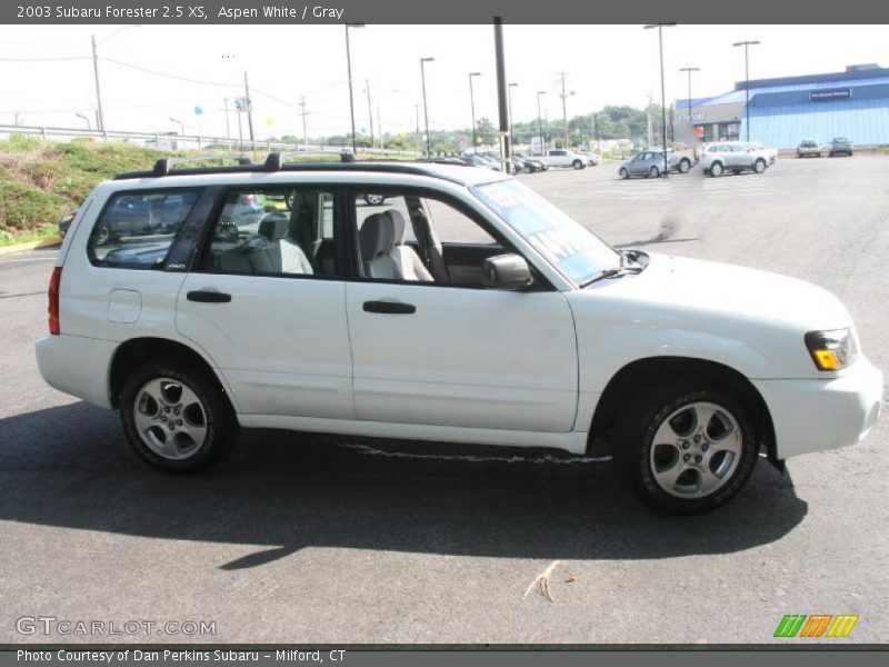 Aspen White / Gray 2003 Subaru Forester 2.5 XS