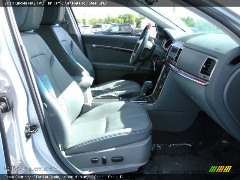 Brilliant Silver Metallic / Steel Gray 2010 Lincoln MKZ FWD