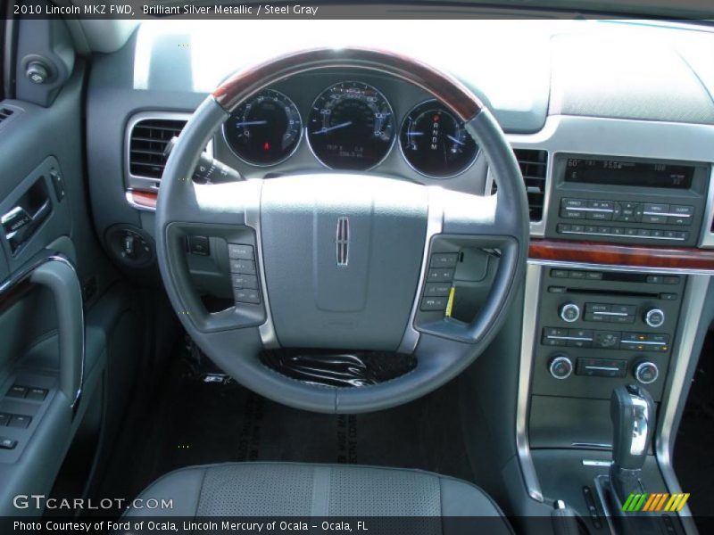 Brilliant Silver Metallic / Steel Gray 2010 Lincoln MKZ FWD