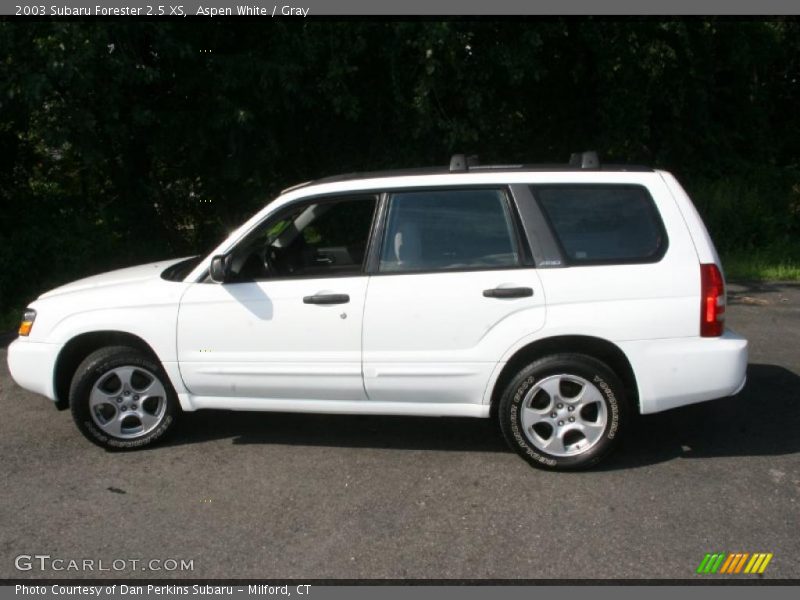 Aspen White / Gray 2003 Subaru Forester 2.5 XS