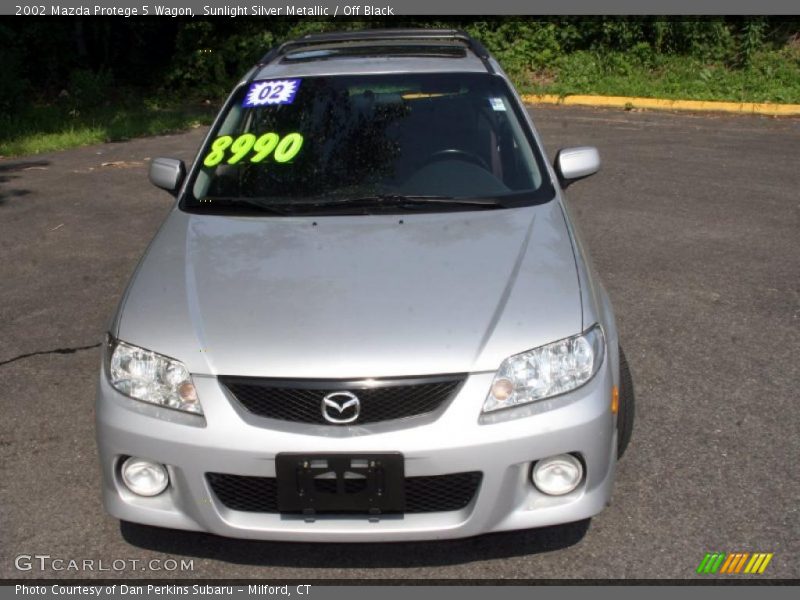 Sunlight Silver Metallic / Off Black 2002 Mazda Protege 5 Wagon
