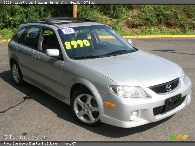 Sunlight Silver Metallic / Off Black 2002 Mazda Protege 5 Wagon