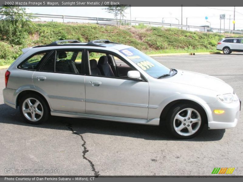 Sunlight Silver Metallic / Off Black 2002 Mazda Protege 5 Wagon