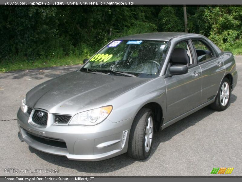 Crystal Gray Metallic / Anthracite Black 2007 Subaru Impreza 2.5i Sedan