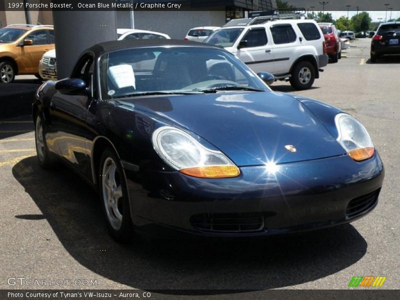 Ocean Blue Metallic / Graphite Grey 1997 Porsche Boxster