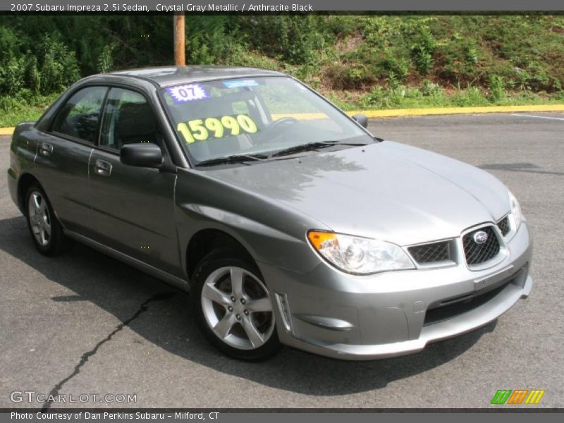 Crystal Gray Metallic / Anthracite Black 2007 Subaru Impreza 2.5i Sedan