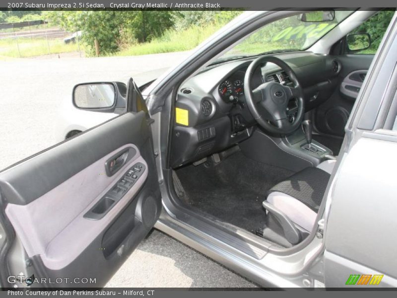 Crystal Gray Metallic / Anthracite Black 2007 Subaru Impreza 2.5i Sedan