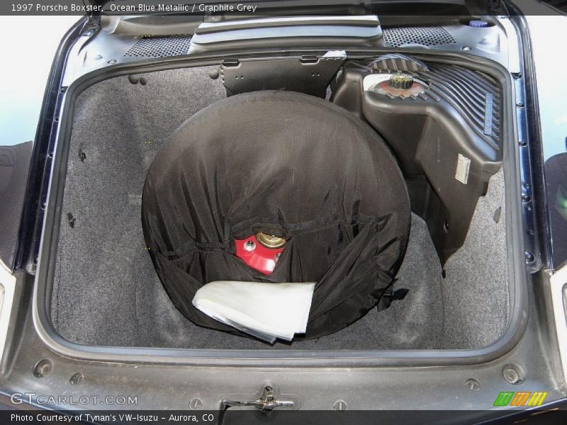 Ocean Blue Metallic / Graphite Grey 1997 Porsche Boxster