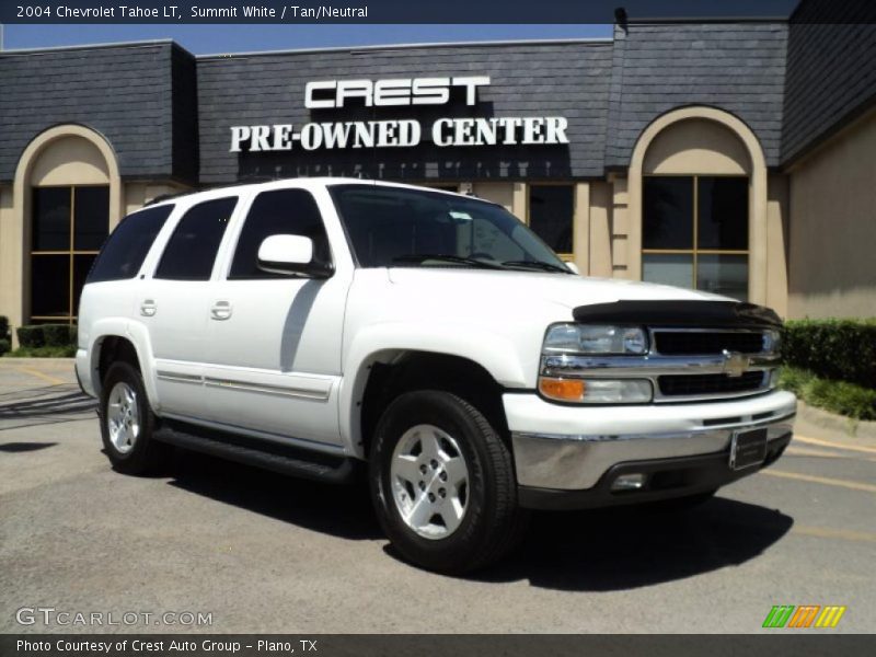 Summit White / Tan/Neutral 2004 Chevrolet Tahoe LT