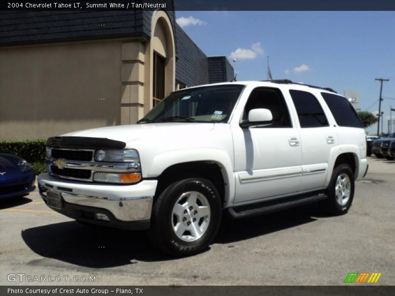 Summit White / Tan/Neutral 2004 Chevrolet Tahoe LT