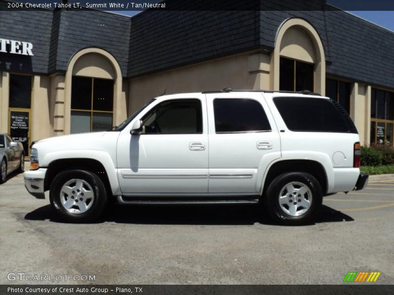 Summit White / Tan/Neutral 2004 Chevrolet Tahoe LT