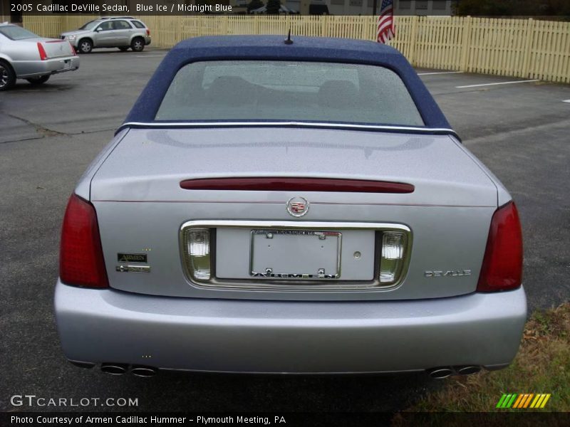 Blue Ice / Midnight Blue 2005 Cadillac DeVille Sedan