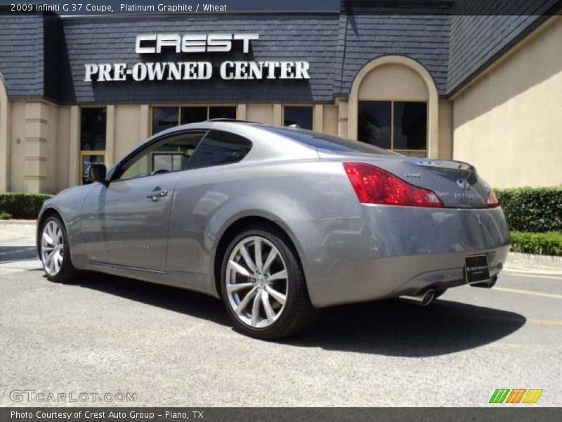 Platinum Graphite / Wheat 2009 Infiniti G 37 Coupe