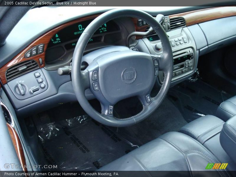 Blue Ice / Midnight Blue 2005 Cadillac DeVille Sedan