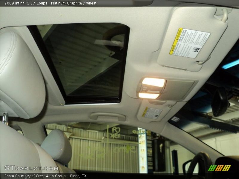 Platinum Graphite / Wheat 2009 Infiniti G 37 Coupe