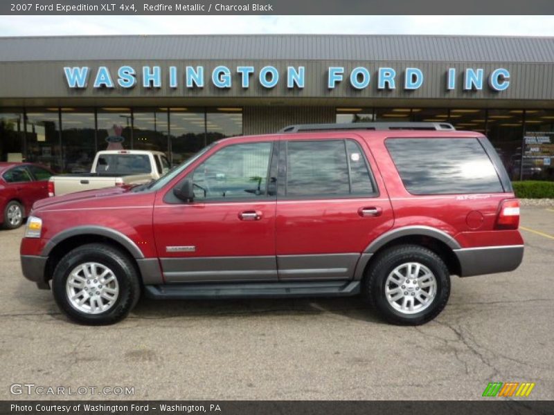 Redfire Metallic / Charcoal Black 2007 Ford Expedition XLT 4x4
