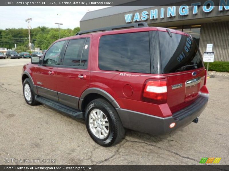 Redfire Metallic / Charcoal Black 2007 Ford Expedition XLT 4x4