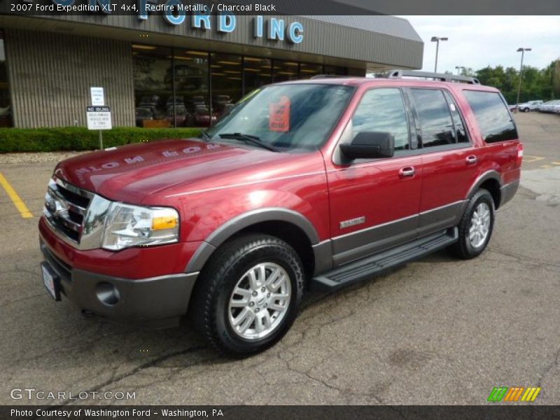 Redfire Metallic / Charcoal Black 2007 Ford Expedition XLT 4x4