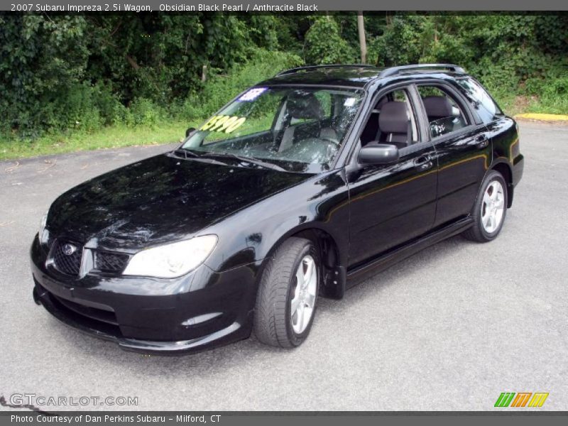 Obsidian Black Pearl / Anthracite Black 2007 Subaru Impreza 2.5i Wagon