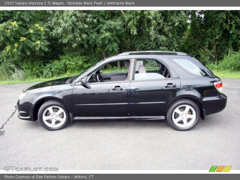 Obsidian Black Pearl / Anthracite Black 2007 Subaru Impreza 2.5i Wagon