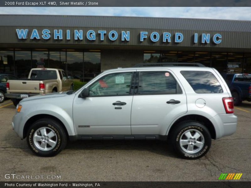 Silver Metallic / Stone 2008 Ford Escape XLT 4WD