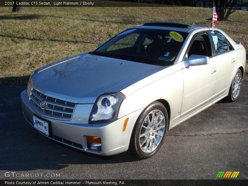 Light Platinum / Ebony 2007 Cadillac CTS Sedan