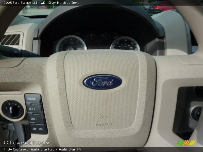 Silver Metallic / Stone 2008 Ford Escape XLT 4WD