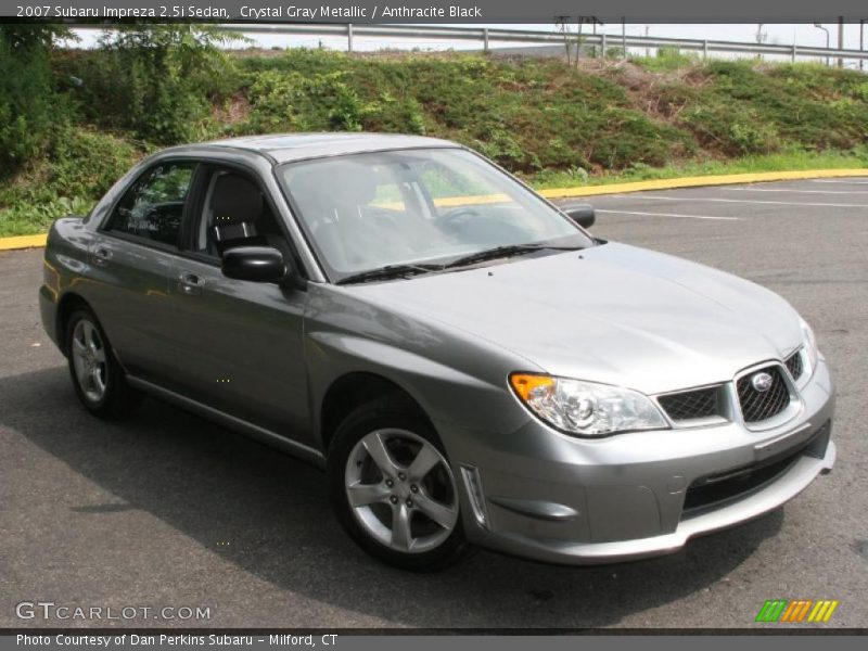 Crystal Gray Metallic / Anthracite Black 2007 Subaru Impreza 2.5i Sedan
