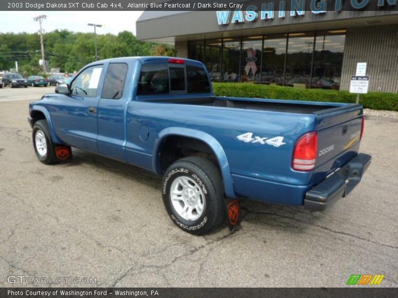 Atlantic Blue Pearlcoat / Dark Slate Gray 2003 Dodge Dakota SXT Club Cab 4x4