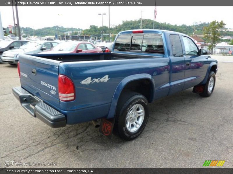 Atlantic Blue Pearlcoat / Dark Slate Gray 2003 Dodge Dakota SXT Club Cab 4x4