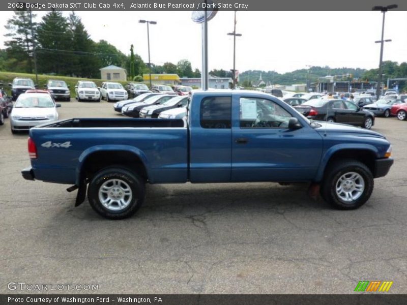 Atlantic Blue Pearlcoat / Dark Slate Gray 2003 Dodge Dakota SXT Club Cab 4x4