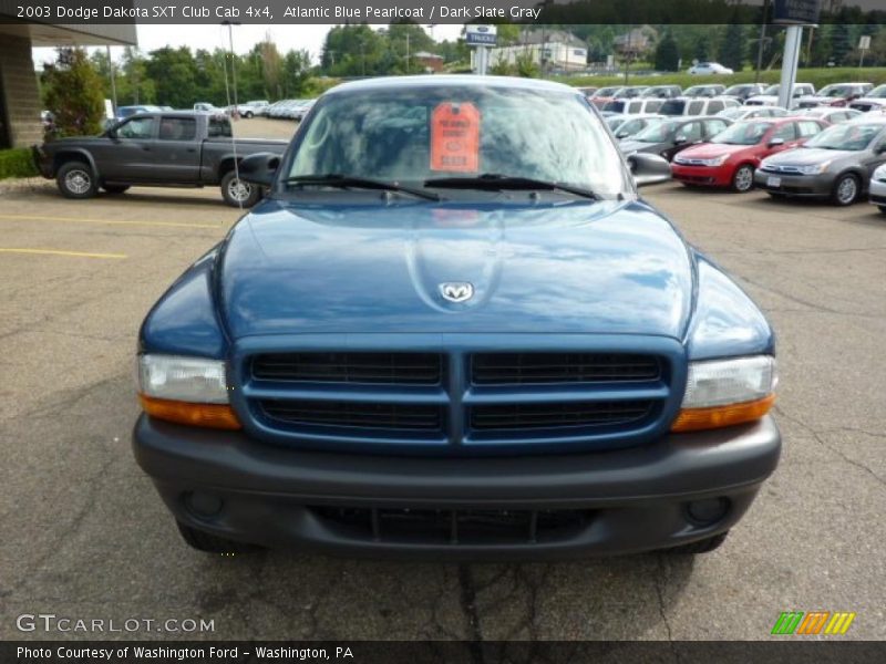 Atlantic Blue Pearlcoat / Dark Slate Gray 2003 Dodge Dakota SXT Club Cab 4x4