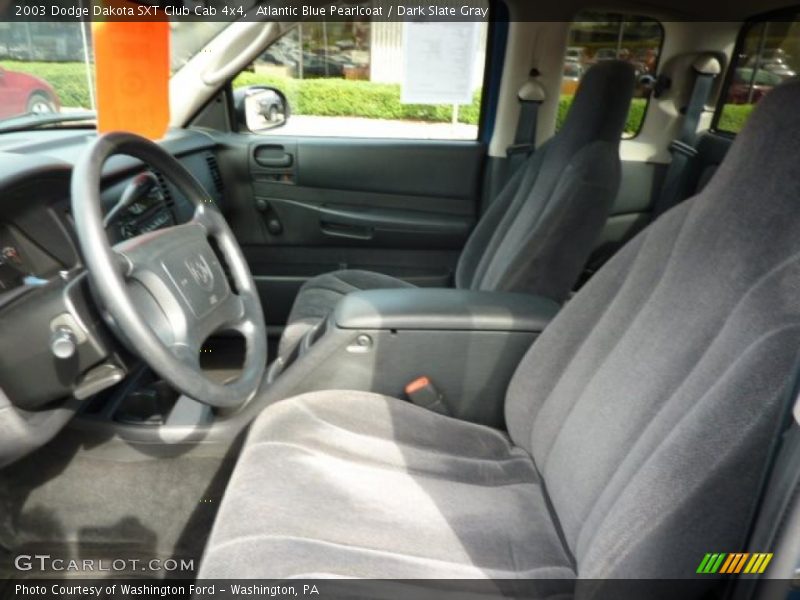 Atlantic Blue Pearlcoat / Dark Slate Gray 2003 Dodge Dakota SXT Club Cab 4x4