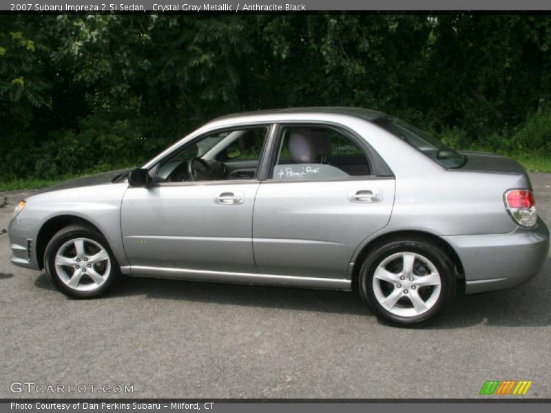 Crystal Gray Metallic / Anthracite Black 2007 Subaru Impreza 2.5i Sedan