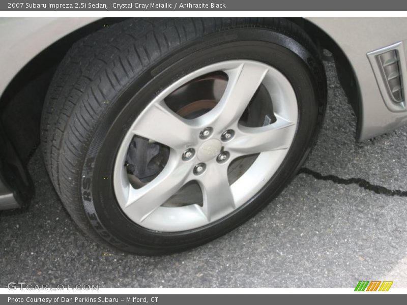Crystal Gray Metallic / Anthracite Black 2007 Subaru Impreza 2.5i Sedan