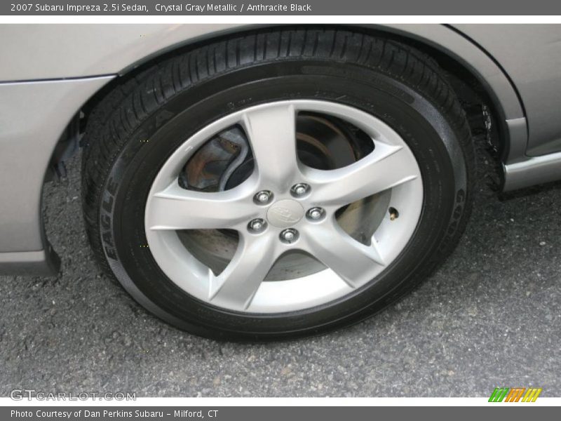Crystal Gray Metallic / Anthracite Black 2007 Subaru Impreza 2.5i Sedan