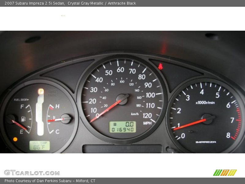 Crystal Gray Metallic / Anthracite Black 2007 Subaru Impreza 2.5i Sedan