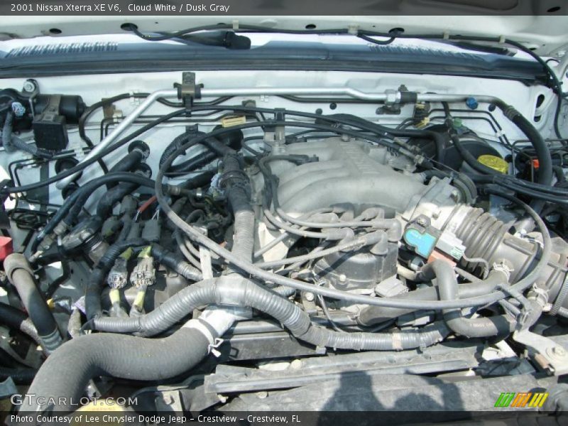 Cloud White / Dusk Gray 2001 Nissan Xterra XE V6