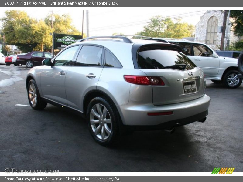 Brilliant Silver Metallic / Graphite Black 2003 Infiniti FX 45 AWD