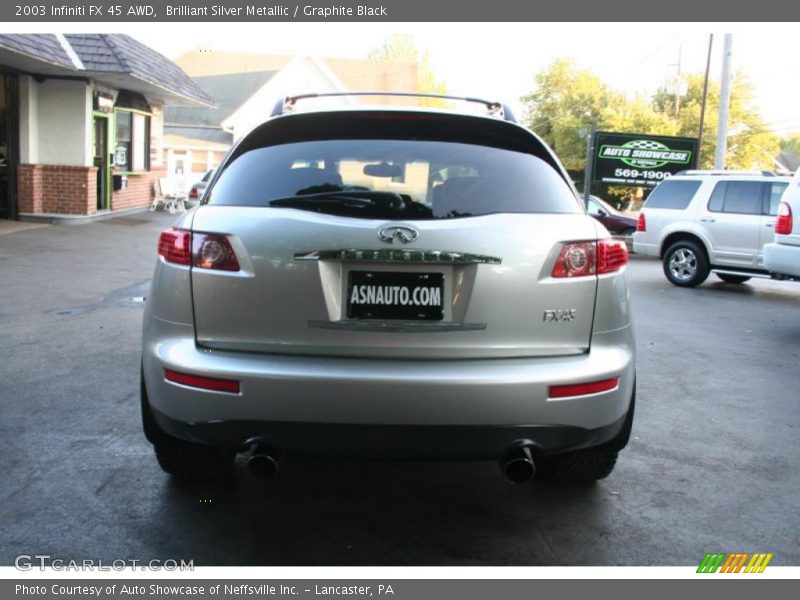 Brilliant Silver Metallic / Graphite Black 2003 Infiniti FX 45 AWD