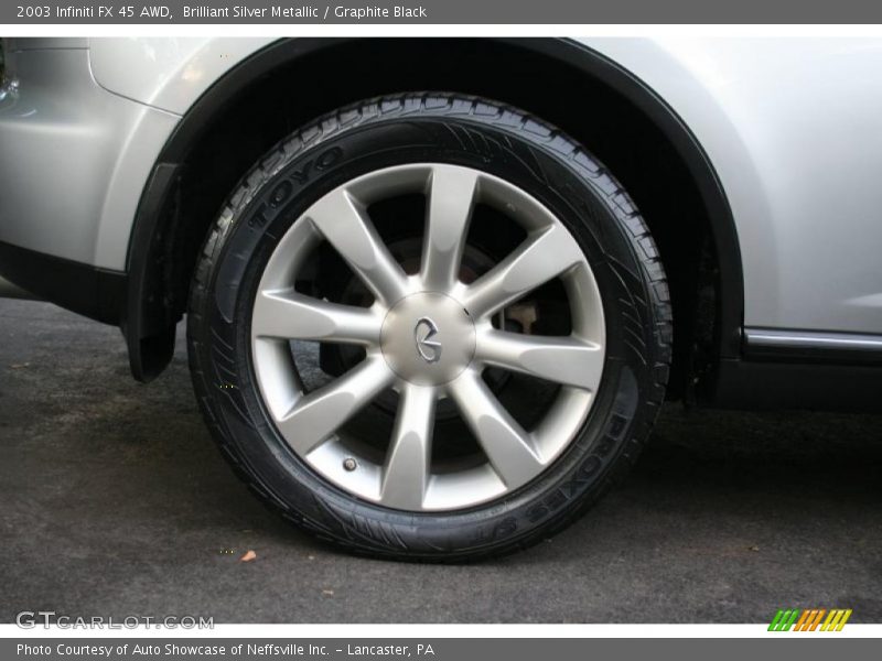 Brilliant Silver Metallic / Graphite Black 2003 Infiniti FX 45 AWD